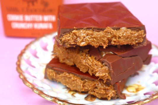 Milk Chocolate Cookie Butter & Kunafa