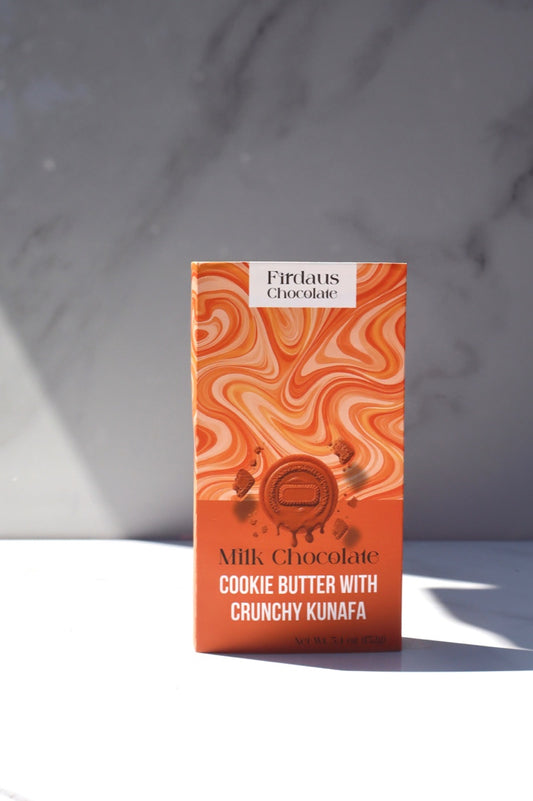 Milk Chocolate Cookie Butter & Kunafa